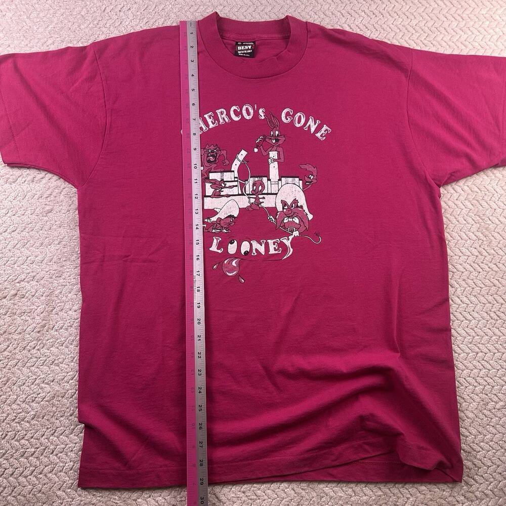 Vintage Looney Tunes Single stitch‎ “Sherco’s Gone Looney” 90s USA XL - Picture 6 of 9